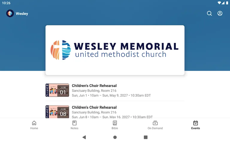 Wesley Memorial UMC screenshot 8