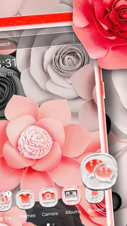 Rose Flower Beautiful Launcher Theme screenshot 1