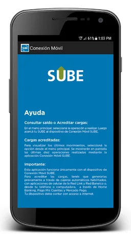Conexión Móvil SUBE screenshot 3