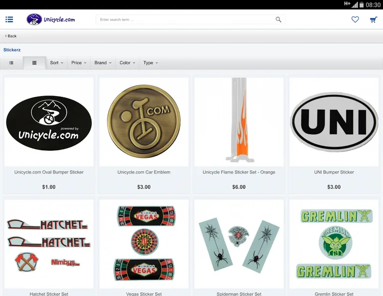 Unicycle.com USA screenshot 5