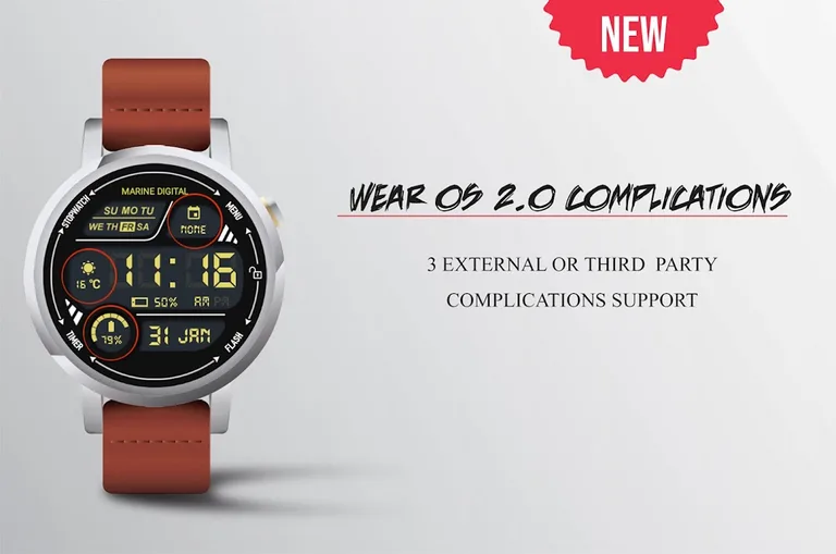 Marine Digital Watch Face screenshot 31