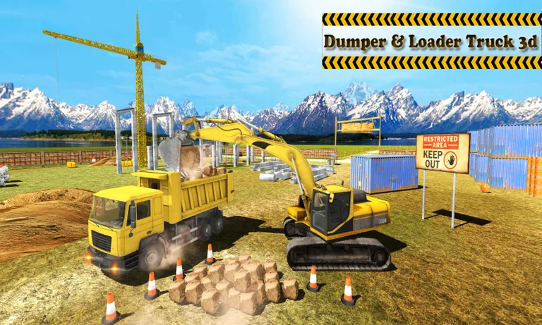 Dump & Loader Truck Free screenshot 1