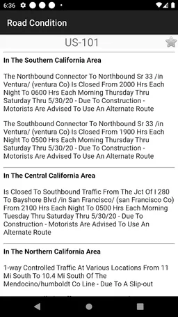 California Road Report screenshot 4