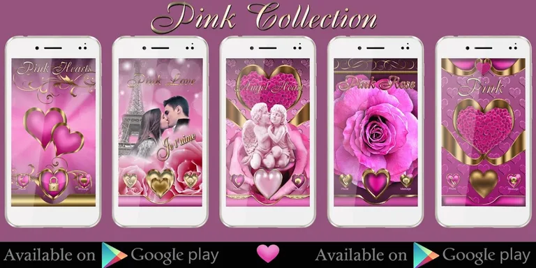 Pink Love EX Dialer theme screenshot 1