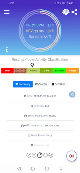 Pulse HRV by Camera BLE ECG screenshot 4