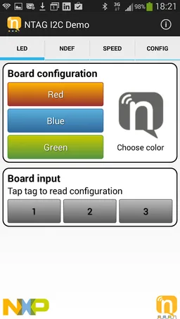 NTAG I2C Demoboard screenshot 2