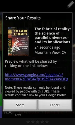 Google Goggles screenshot 6