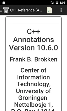 C++ Language Reference screenshot 3
