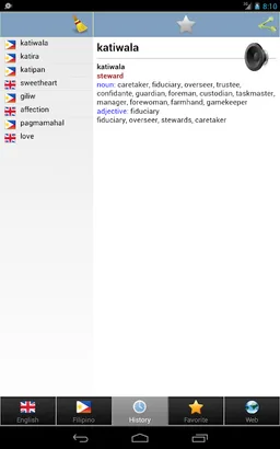Filipino Tagalog bestdict screenshot 12