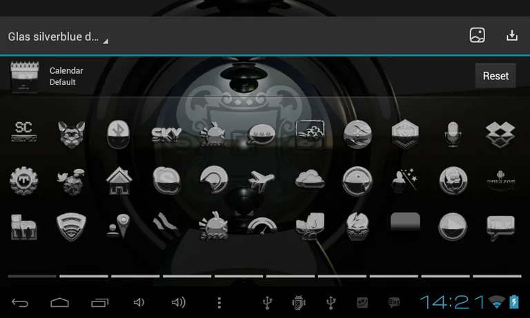 Next Launcher Theme g. silver screenshot 14