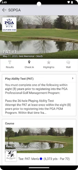 Southern Ohio PGA screenshot 2
