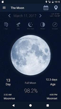 The Moon - Phases Calendar screenshot 4