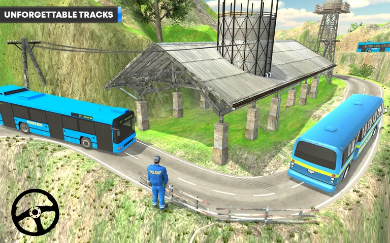 Police Bus Driving Simulator 3D Game screenshot 3