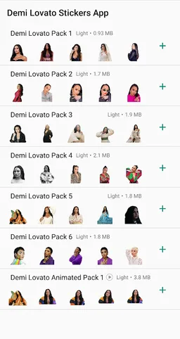 Demi Lovato Stickers App on WA screenshot 2