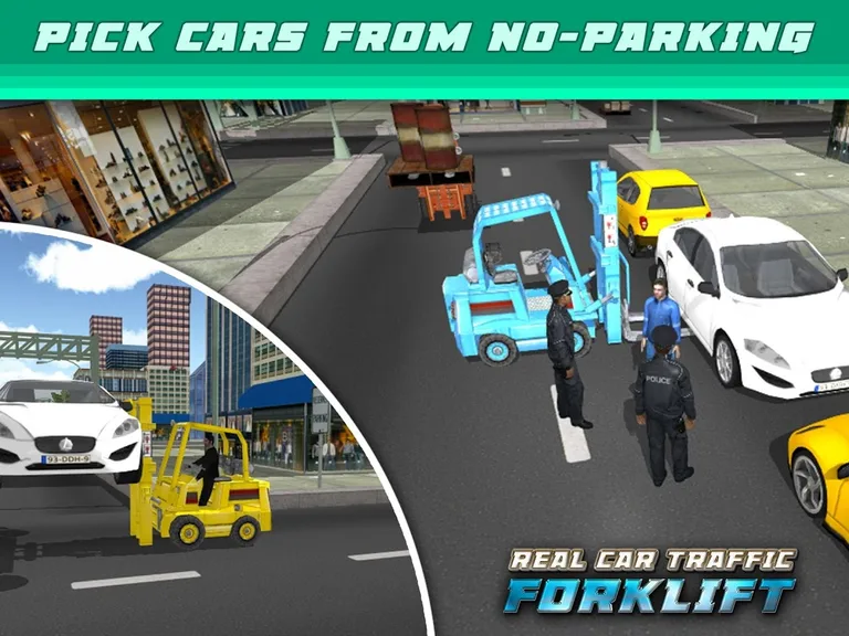Real Car Traffic Forklift Sim screenshot 10