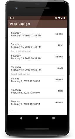 Poop Logger screenshot 3