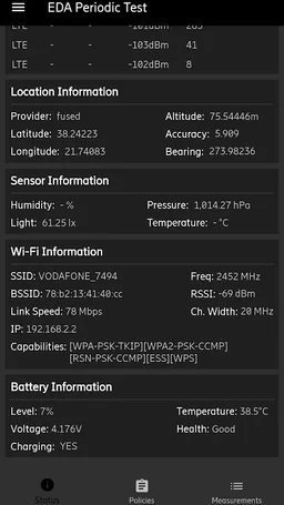 Ericsson Device Analytics screenshot 6