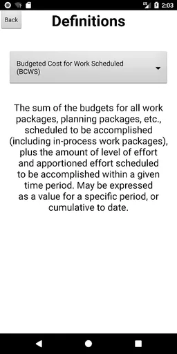 Earned Value Management screenshot 2
