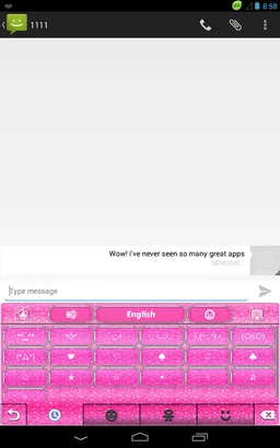Pink Glitter Keyboard screenshot 10