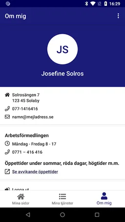 Arbetsförmedlingen Mina sidor screenshot 4