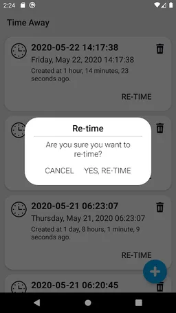 Time Away | Time Notes (Beta version) screenshot 1