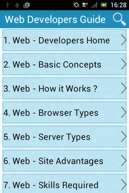 Web Developers Guide screenshot 1