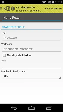 Kantonsbibliothek Baselland screenshot 2