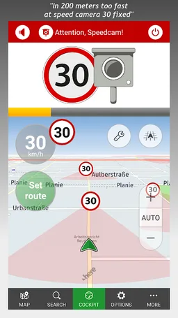 POIbase speed camera warner screenshot 1