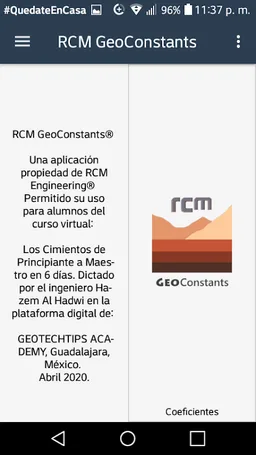 RCM GeoConstants screenshot 6