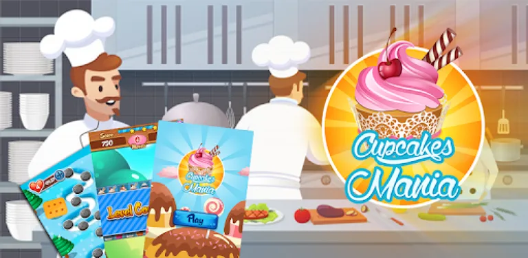 Cupcakes Mania  - Match Three Game cover image
