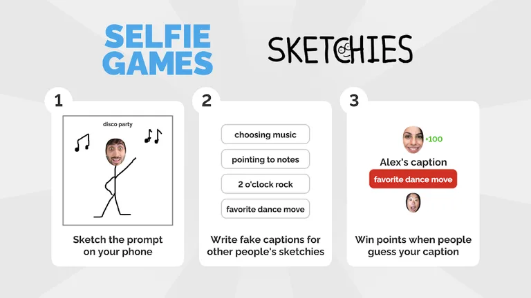 Selfie Games [TV]: Group Draw and Guess Party Game screenshot 2