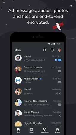 Mixin Crypto Wallet Messenger screenshot 1