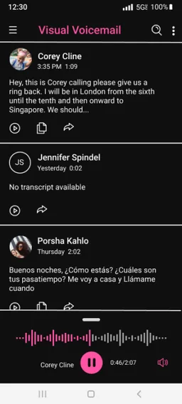 Visual Voicemail screenshot 7
