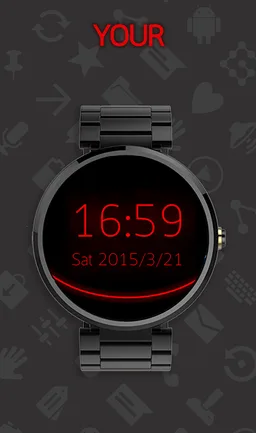 Holo Watch face screenshot 3