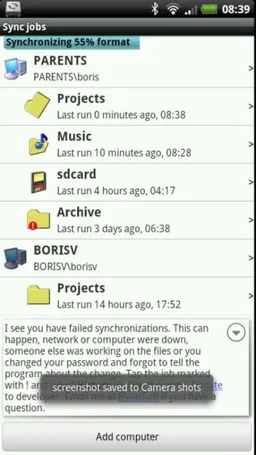 SyncMe Wireless screenshot 2