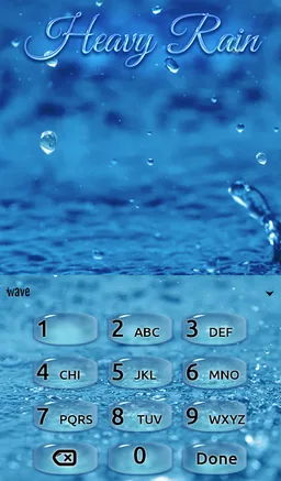 Heavy Rain Animated Keyboard + Live Wallpaper screenshot 5