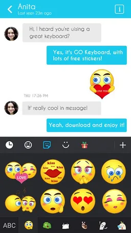 GO Keyboard Sticker Love Emoji screenshot 3