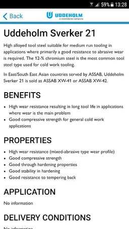 Uddeholm Steel Handbook screenshot 3