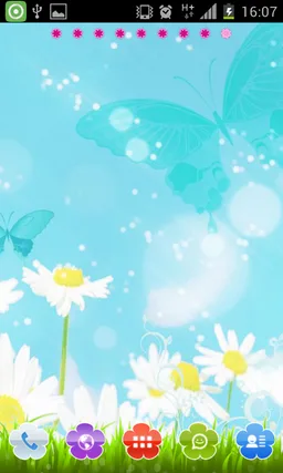 Flowers Go Launcher Theme screenshot 4