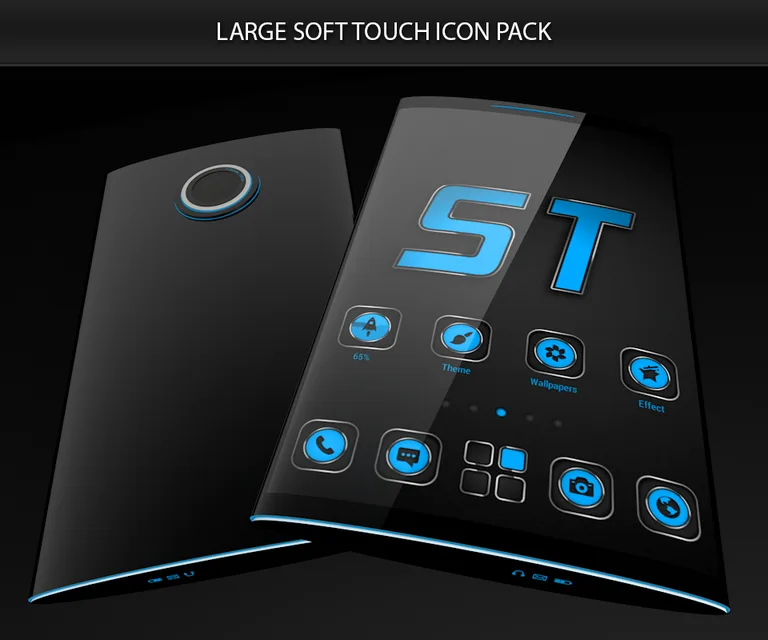 Soft Touch Blue Theme screenshot 3