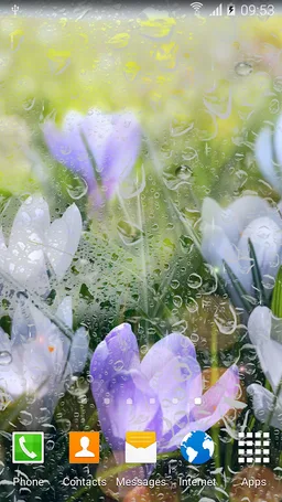 Rainy Flowers Live Wallpaper screenshot 3