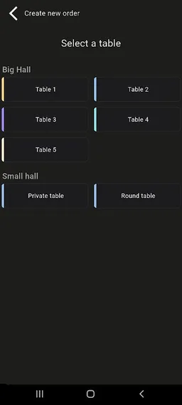 Waiter order notepad Fastoder screenshot 2