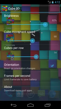 Cube 3D: Live Wallpaper screenshot 20
