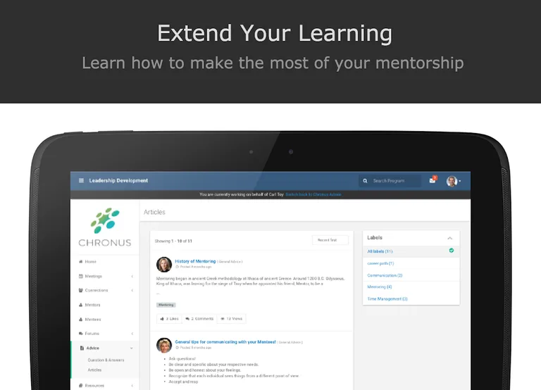 Chronus - Mobile Mentoring screenshot 8