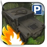 3D Military Car Parking icon