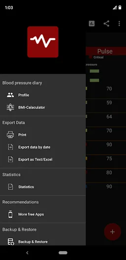 Blood pressure App Diary App screenshot 4