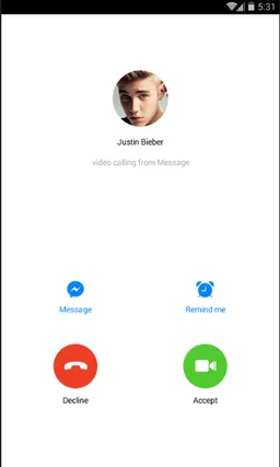 Justin Bieber Prank Video Call screenshot 1