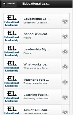Educational Leadership screenshot 1