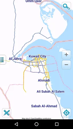 Map of Kuwait offline screenshot 1