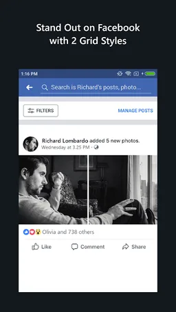 Grido for Facebook screenshot 1